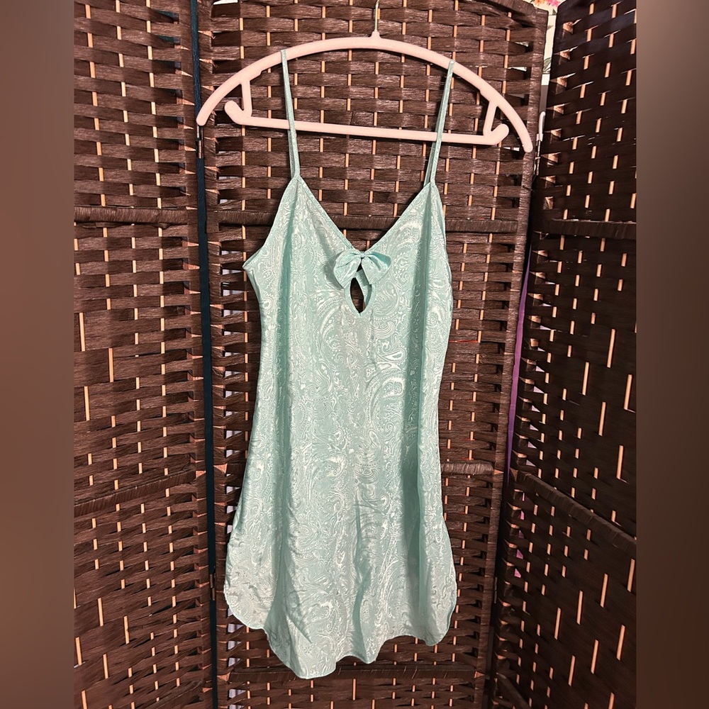 Vintage mint colored slip dress